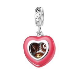 Gnoce Colgante de Abeja Abrible en Caja de Corazón de Chocolate