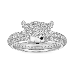 Gnoce Anillo de Diamante de Vaca de Las Tierras Altas