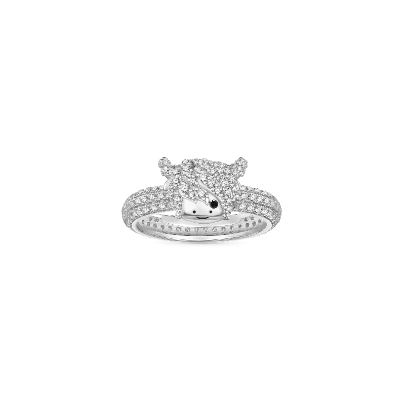 Gnoce Anillo de Diamante de Vaca de Las Tierras Altas