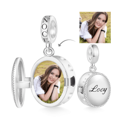 Gnoce Colgante Rosa Abrible Personalizada Foto Grabable