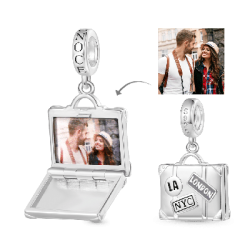 Gnoce Colgante Maleta con Foto Personalizada Ajustable