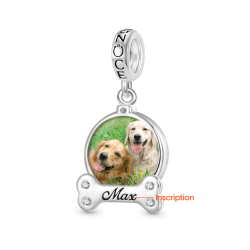 Gnoce Colgante con foto de accesorios para perros y mascotas grabables