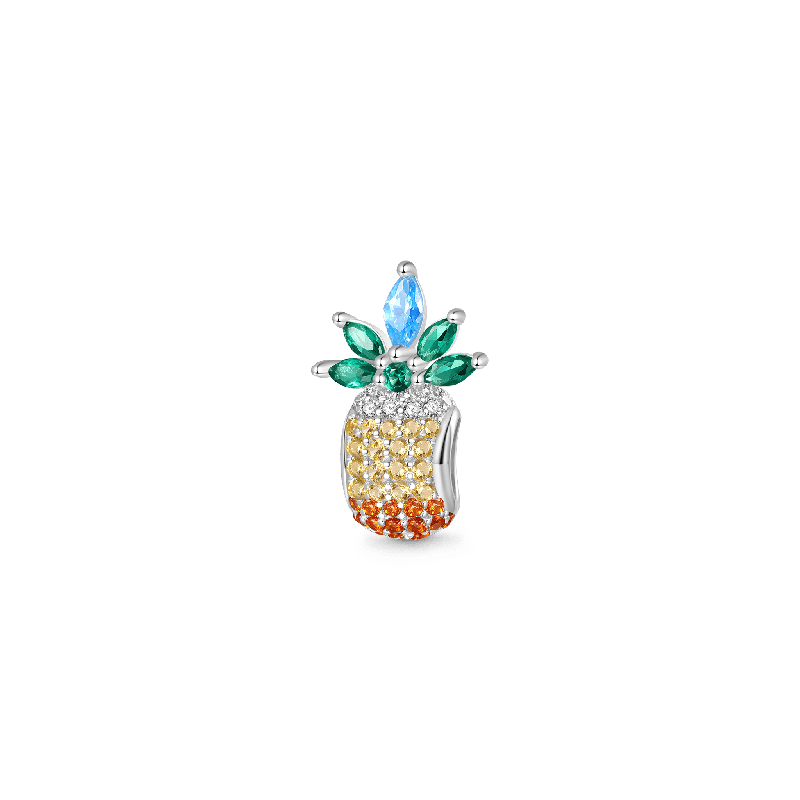 Gnoce Charm de Piña con Gradiente de Diamantes