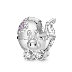 Gnoce Charm Grabable de Carrito de Bebé Conejo