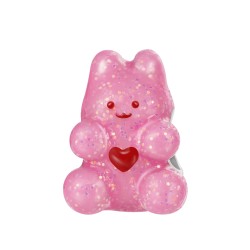 Gnoce Charm de Gummy de Conejo que Brilla en la Oscuridad