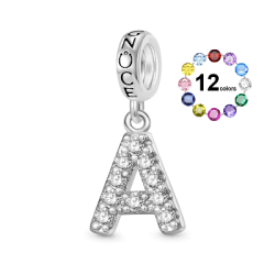 Gnoce Colgante de letras iniciales Personalizado Piedra de Nacimiento