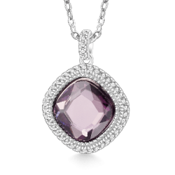 Gnoce Collar de Diamante Violeta Profundo