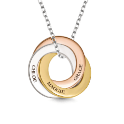 Gnoce Collar Redondo Grabado 3 Nombres