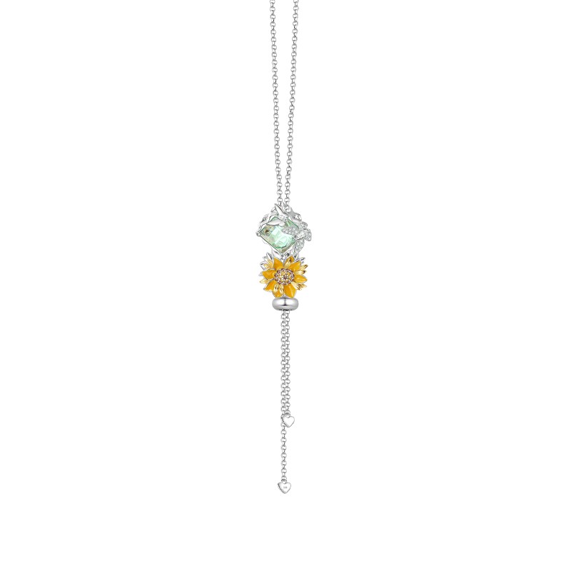 Collar De Cadena Con Forma De Perla Apto Para Abalorios